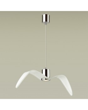 4903/1C PENDANT ODL22 289 белый/хром/стекло Подвес GU10 1*5W BIRDS-foto4