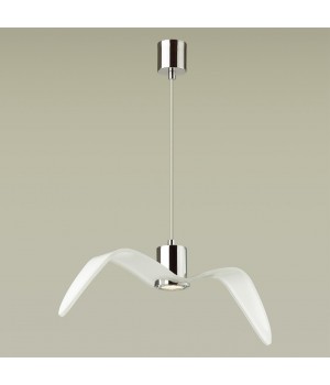 4903/1C PENDANT ODL22 289 белый/хром/стекло Подвес GU10 1*5W BIRDS-foto4