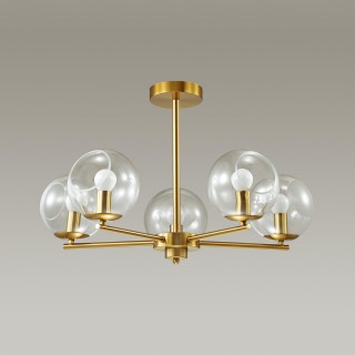 3769/5C MODERNI LN19 083 латунь Люстра на штанге E14 5*60W 220V BLAIR-foto4