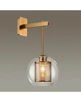 4939/1W PENDANT ODL22 291 античн.бронза/металл/прозрачный/стекло Бра E27 1*40W CLOCKY-foto3