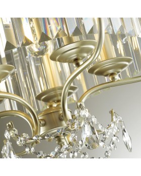 4686/1 CLASSIC ODL20 457 серебристый/хрусталь Подвес E14 1*40W 220V SHARM-foto5