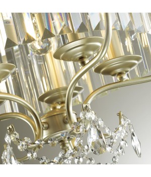 4686/1 CLASSIC ODL20 457 серебристый/хрусталь Подвес E14 1*40W 220V SHARM-foto5