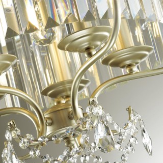 4686/1 CLASSIC ODL20 457 серебристый/хрусталь Подвес E14 1*40W 220V SHARM-foto5