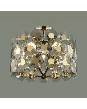 4974/5C HALL ODL22 373 золотой/хрусталь Люстра потолочная E14 5*40W TOKATA-foto3