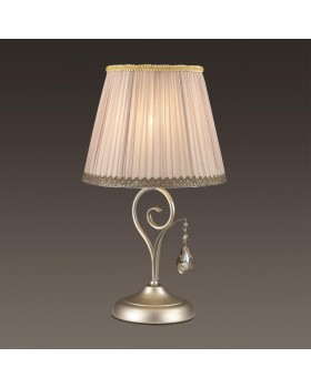 3924/1T CLASSIC ODL18 469 мат.серебро/хрусталь Настольная лампа IP20 E14 40W 220V MARIONETTA-foto3