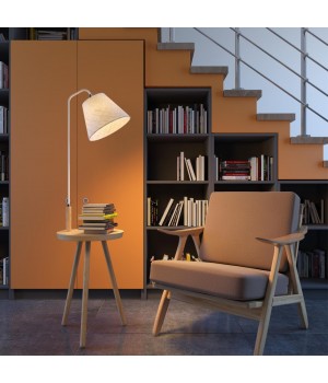 4667/1F HALL ODL20 553 светлое дерево/рогожка Торшер E27 1*60W 220V KALDA-foto3