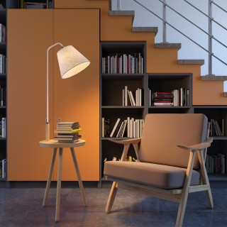 4667/1F HALL ODL20 553 светлое дерево/рогожка Торшер E27 1*60W 220V KALDA-foto3