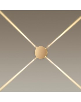 4263/8WL HIGHTECH ODL21 191 золотистый/металл Настенный светильник IP20 LED 8W 315Лм 3000K BEATA-foto3