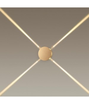 4263/8WL HIGHTECH ODL21 191 золотистый/металл Настенный светильник IP20 LED 8W 315Лм 3000K BEATA-foto3