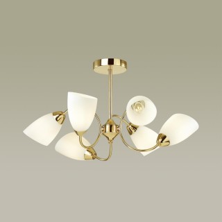 4532/6C COMFI LN21 051 золотой, белый Люстра потолочная E14 6*40W 220V DARLENE-foto3