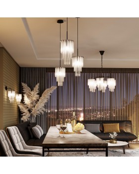 4921/1 MODERN ODL22 329 черный/прозрач./матов./стекло Подвес E27 1*60W PAPITA-foto3