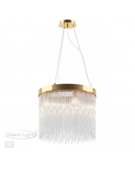 4848/5 HALL ODL21 467 золото/стекло Люстра E14 5*40W REFANO-foto5