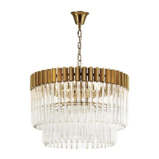 4675/8 HALL ODL20 418 бронзовый/прозрачный Люстра E14 8*40W 220V MORIA-foto6