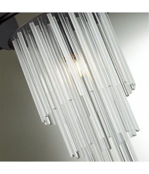 4921/1W MODERN ODL22 329 черный/прозрач./матов./стекло Бра E27 1*60W PAPITA-foto7