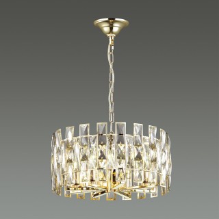 4121/8 HALL ODL19 481 золото/хрусталь Люстра E14 8*40W DIORA-foto4