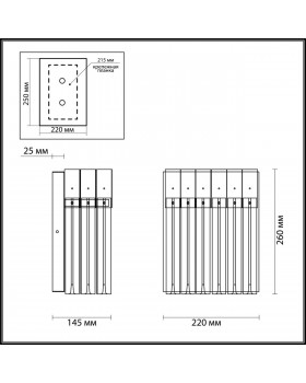 4675/1W HALL ODL20 419 бронзовый/прозрачный Бра E14 1*40W 220V MORIA-foto2