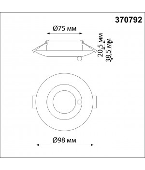 370792 SPOT NT21 293 черный Светильник встраиваемый влагозащищенный IP44 GU10 50W 220V WATER-foto2