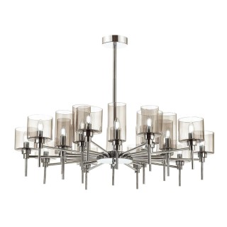 4688/20 MODERN (В 2-Х КОРОБКАХ) ODL20 404 хром/дымчатый Люстра E14 20*40W DIATRA-foto5