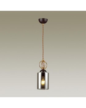 4657/1 COUNTRY ODL20 493 черный/золотой/дымчатый Подвес E27 60W 220V OPIKA-foto4