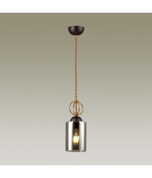 4657/1 COUNTRY ODL20 493 черный/золотой/дымчатый Подвес E27 60W 220V OPIKA-foto4