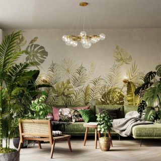 4276/7 MODERN ODL21 397 прозр/стекло/золотистый Подвесной светильник IP20 G9 7*40W NUVOLA-foto3