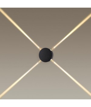 4262/8WL HIGHTECH ODL21 191 черный/металл Настенный светильник IP20 LED 8W 275Лм 3000K BEATA-foto4