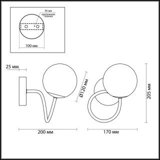 4466/1W MODERNI LN20 099 золотой, разноцветный Бра E14 1*40W 220V MISTY-foto2