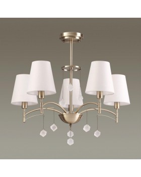 4469/5C NEOCLASSI LN20 106 античная латунь, белый Люстра потолочная E14 5*40W 220V LEAH-foto3