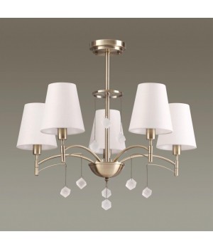 4469/5C NEOCLASSI LN20 106 античная латунь, белый Люстра потолочная E14 5*40W 220V LEAH-foto3