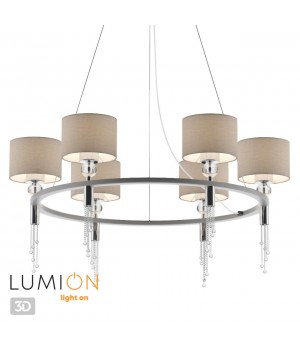 4515/6 NEOCLASSI LN20 176 хром, серый Люстра E27 6*60W 220V SANTIAGO-foto5