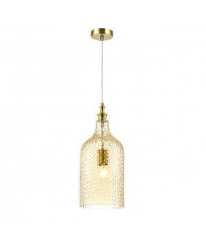 4709/1 PENDANT ODL20 299 янтарный/бронзовый Подвес E27 60W 220V PELO-foto5