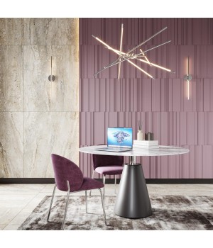 4323/84L HIGHTECH ODL22 125 металл/хром полированный Подвесной светильник IP20 LED 76W 3588Лм 3000K FUERTE-foto3