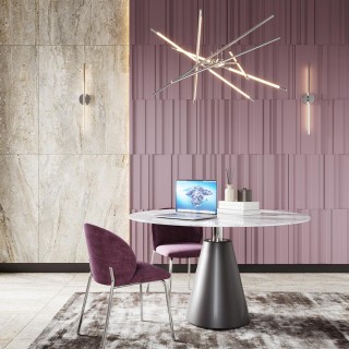 4323/84L HIGHTECH ODL22 125 металл/хром полированный Подвесной светильник IP20 LED 76W 3588Лм 3000K FUERTE-foto3