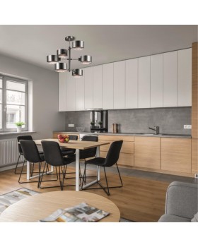 3741/6C MODERNI LN19 85 чёрный, хром Люстра потолочная E14 6*60W 220V JARED-foto4