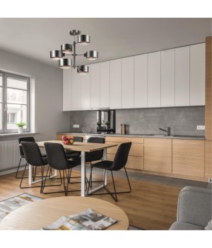 3741/6C MODERNI LN19 85 чёрный, хром Люстра потолочная E14 6*60W 220V JARED-foto4