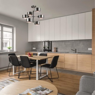 3741/6C MODERNI LN19 85 чёрный, хром Люстра потолочная E14 6*60W 220V JARED-foto4