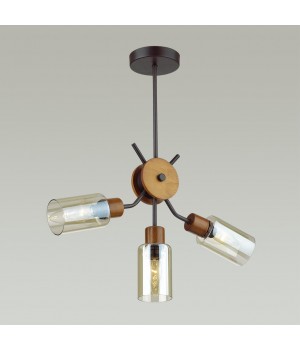 4492/3C COUNTY LN20 193 черный, дерево Люстра потолочная E14 3*60W 220V FERN-foto3