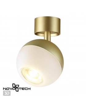 370813 OVER NT22 164 матовое золото Светильник накладной IP20 GU10 9W 220V GARN-foto9