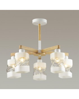 4491/5C COUNTY LN20 170 белый, дерево Люстра потолочная E27 5*60W 220V BONNIE-foto3