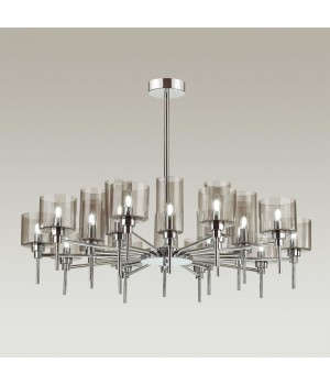 4688/20 MODERN (В 2-Х КОРОБКАХ) ODL20 404 хром/дымчатый Люстра E14 20*40W DIATRA-foto3