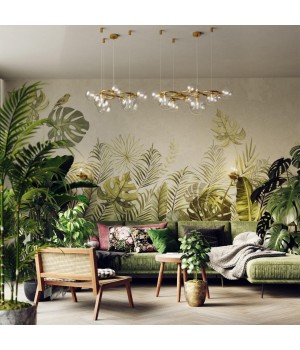 4276/1W MODERN ODL21 337 прозр/стекло/золотистый Настенный светильник IP20 G9 1*40W NUVOLA-foto3