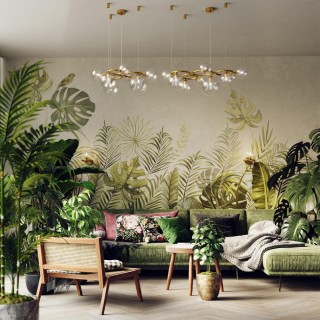 4276/1W MODERN ODL21 337 прозр/стекло/золотистый Настенный светильник IP20 G9 1*40W NUVOLA-foto3