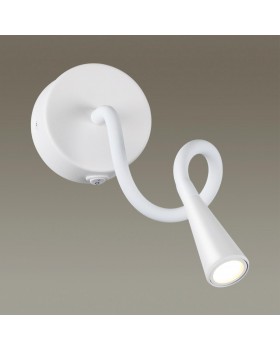 4255/3WL HIGHTECH ODL21 271 белый/металл Настен.светильник выкл на базе IP20 LED 3W 270Лм 3000K ODDS-foto4