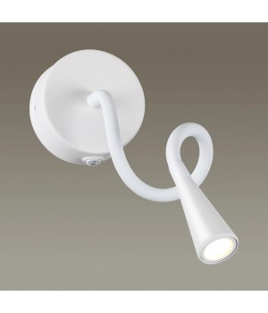 4255/3WL HIGHTECH ODL21 271 белый/металл Настен.светильник выкл на базе IP20 LED 3W 270Лм 3000K ODDS-foto4