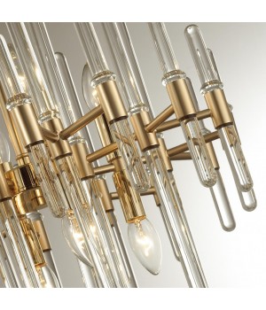 4988/10 HALL ODL22 451 золотой/стекло Люстра E14 10*40W STIKA-foto7