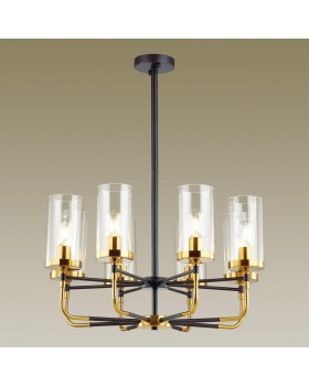 4816/8 COUNTRY ODL21 451 черный/золотой/прозрачный Люстра E27 8*60W NOVAS-foto3