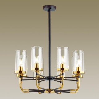 4816/8 COUNTRY ODL21 451 черный/золотой/прозрачный Люстра E27 8*60W NOVAS-foto3