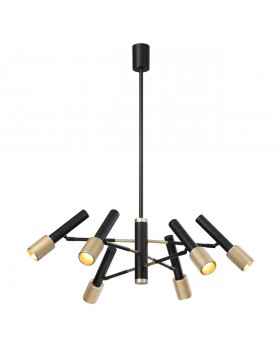 4240/6С HIGHTECH ODL22 183 черный/зол/металл Потолочный светильник IP20 max 6*10W LED GU10 MEHARI-foto5