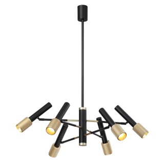 4240/6С HIGHTECH ODL22 183 черный/зол/металл Потолочный светильник IP20 max 6*10W LED GU10 MEHARI-foto5