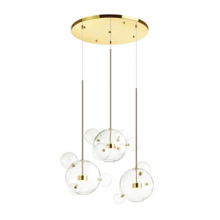 4640/36LA L-VISION (В 3-Х КОРОБКАХ) ODL21 331 золотой/прозрачный Люстра LED 36W 4000K BUBBLES-foto6